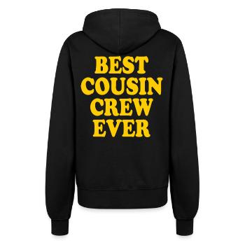 Best cousin crew ever - Frauen Kapuzenjacke - Schwarz - Hinten - Maraike (178cm)