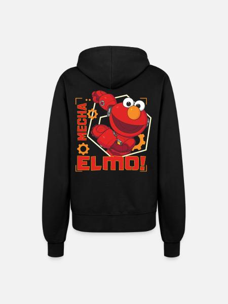 Mecha Builders Mecha Elmo - Frauen Kapuzenjacke - Schwarz