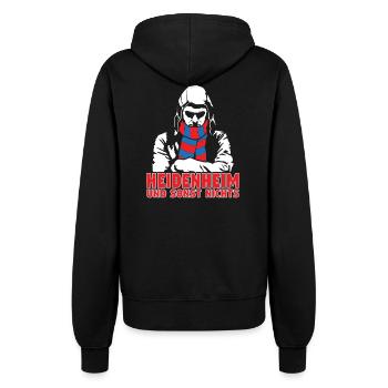 Heidenheim und sonst nichts - Frauen Kapuzenjacke - Schwarz - Hinten - Maraike (178cm)