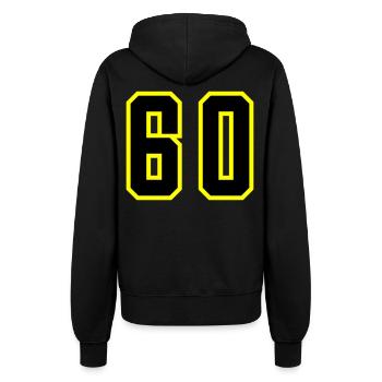 60 Zahl Trikot - Frauen Kapuzenjacke - Schwarz - Hinten - Maraike (178cm)