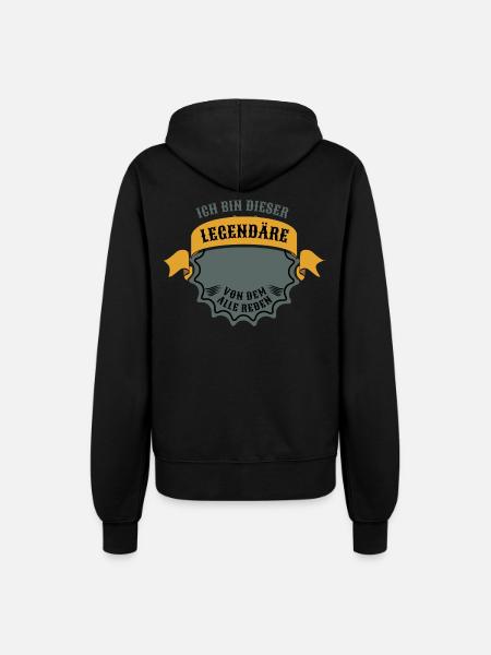 Legendäre personalisierte Geschenke - Frauen Kapuzenjacke - Schwarz