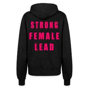 Strong female lead - Frauen Kapuzenjacke - Schwarz - Hinten - Maraike (178cm)