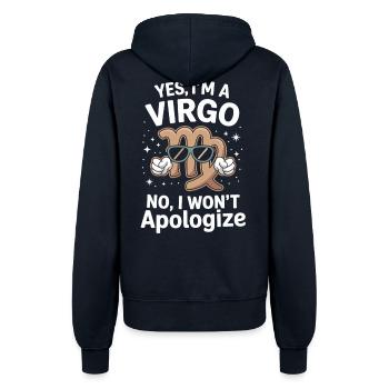 Chemise Virgo Zodiac Statement - Veste à capuche Femme - marine - Dos - Maraike (178cm)