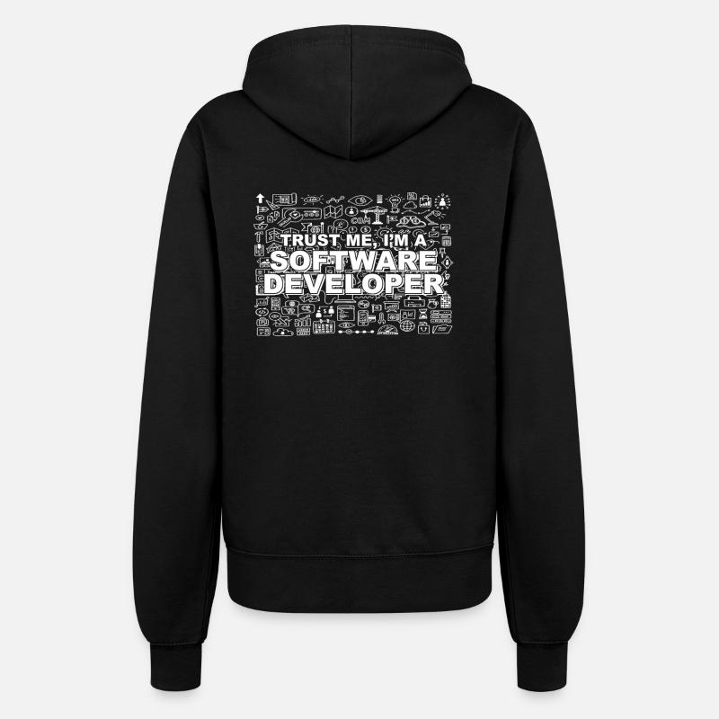Trust me, I'm a software developer - Frauen Kapuzenjacke - Schwarz