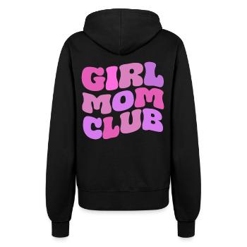 Girl Mom Club - Frauen Kapuzenjacke - Schwarz - Hinten - Maraike (178cm)