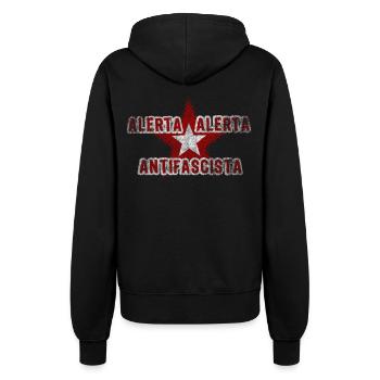 Slogan Stern Antifa - Veste à capuche Femme - noir - Dos - Maraike (178cm)