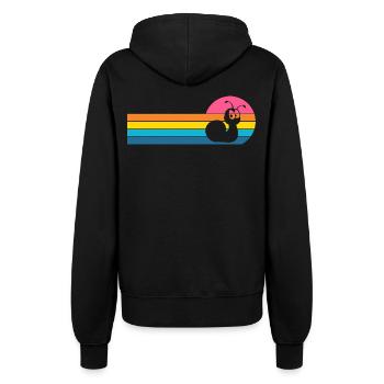 snail - Women’s Hooded Jacket - black - Back - Maraike (178cm)