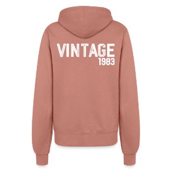 Jahrgang 1983 - Frauen Kapuzenjacke - Altrosa - Hinten - Maraike (178cm)