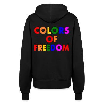 Colors of freedom - Frauen Kapuzenjacke - Schwarz - Hinten - Maraike (178cm)