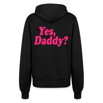 Yes daddy - Frauen Kapuzenjacke - Schwarz - Hinten - Maraike (178cm)