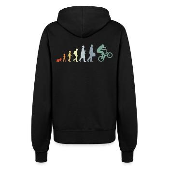 Évolution du BMX Vintage - Veste à capuche Femme - noir - Dos - Maraike (178cm)