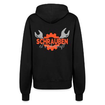 Schrauben - Frauen Kapuzenjacke - Schwarz - Hinten - Maraike (178cm)