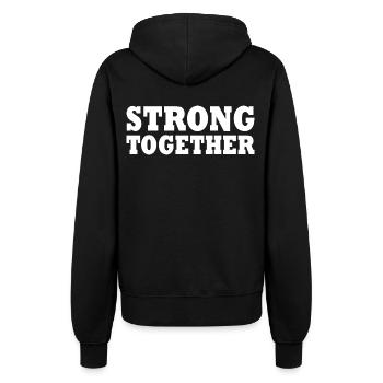 Strong together - Frauen Kapuzenjacke - Schwarz - Hinten - Maraike (178cm)