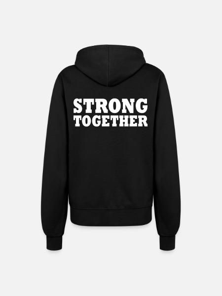 Strong together - Frauen Kapuzenjacke - Schwarz