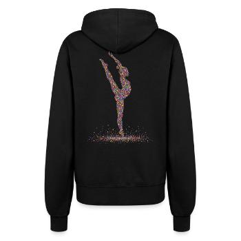 Turnen Gymnastik Turnerin Akrobatik - Frauen Kapuzenjacke - Schwarz - Hinten - Maraike (178cm)