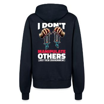 Behavioral Therapist I Don't Manipulate Therapist - Women’s Hooded Jacket - french navy - Back - Maraike (178cm)