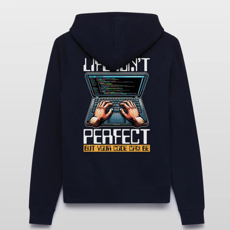 Coder Life Isn't Perfect But Your Code Developer Women’s Hooded Jacket