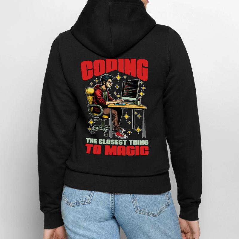 Le codage du codeur est ce qui se rapproche le plus de Magic Developer Veste à capuche Femme