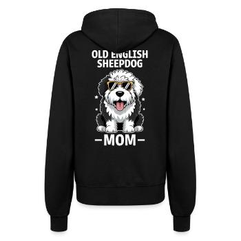Old English Sheepdog Spruch Witz Sheepdog Geschenk - Frauen Kapuzenjacke - Schwarz - Hinten - Maraike (178cm)