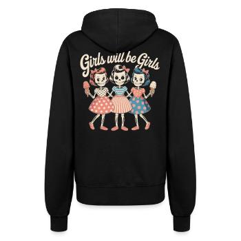 Glaces Manger des Filles Squelettes - Veste à capuche Femme - noir - Dos - Maraike (178cm)