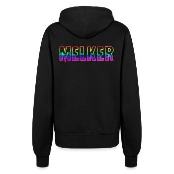 melker rs regenbogen - Frauen Kapuzenjacke - Schwarz - Hinten - Maraike (178cm)