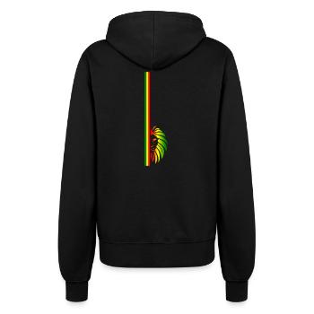Reggae Lion - Frauen Kapuzenjacke - Schwarz - Hinten - Maraike (178cm)
