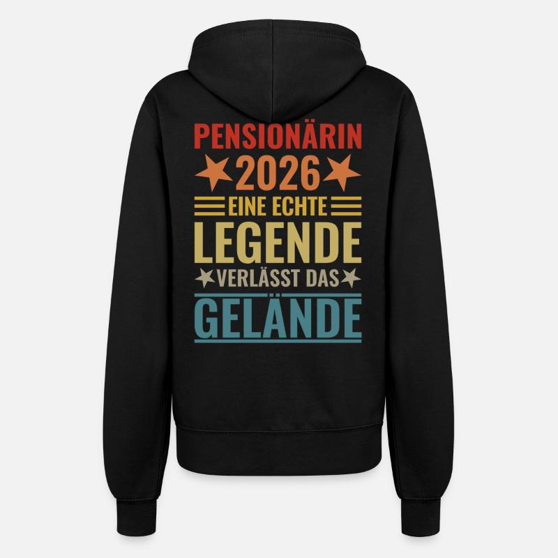 Retired 2026 A legend leaves the premises - Women’s Hooded Jacket - black