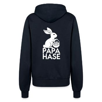 Sweet Easter Bunny Easter Egg Happy Easter - Women’s Hooded Jacket - french navy - Back - Maraike (178cm)
