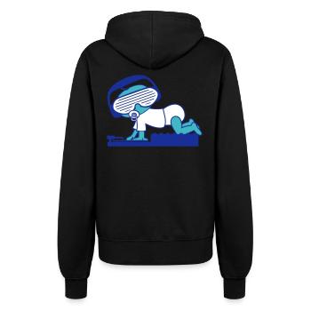 Cool DJ Sucette Bébé Mixer Musique de fête - Veste à capuche Femme - noir - Dos - Maraike (178cm)