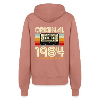 Original 1984 Retro Cassette - Veste à capuche Femme - rose poudré - Dos - Maraike (178cm)