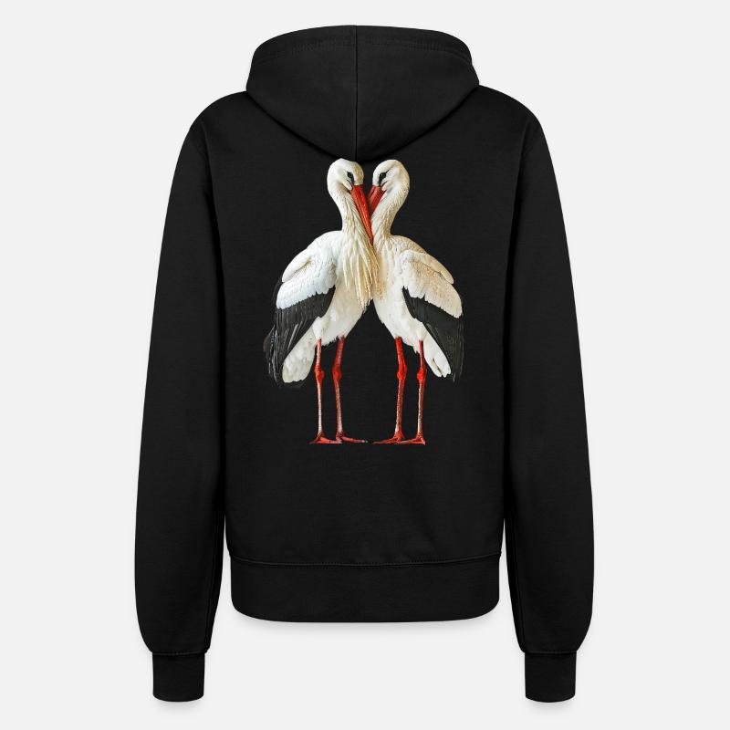 Whitestork's stork - Women’s Hooded Jacket - black