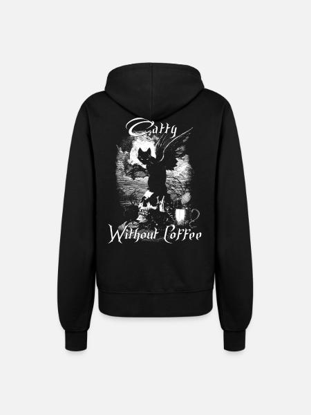 Alchemy England Catty Without Coffee - Frauen Kapuzenjacke - Schwarz