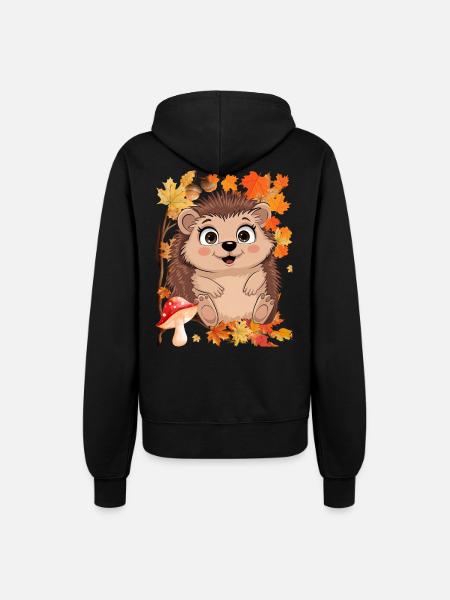Herbst - Frauen Kapuzenjacke - Schwarz