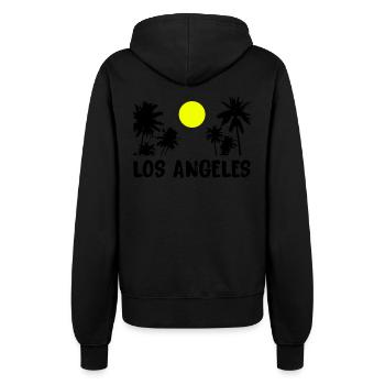 los angeles - Frauen Kapuzenjacke - Schwarz - Hinten - Maraike (178cm)