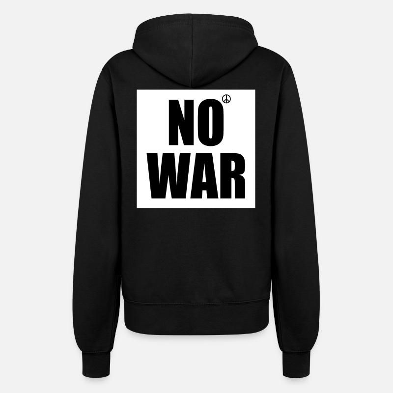 No war - Women’s Hooded Jacket - black