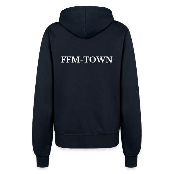 Frankfurt - Frauen Kapuzenjacke - Navy - Hinten - Maraike (178cm)
