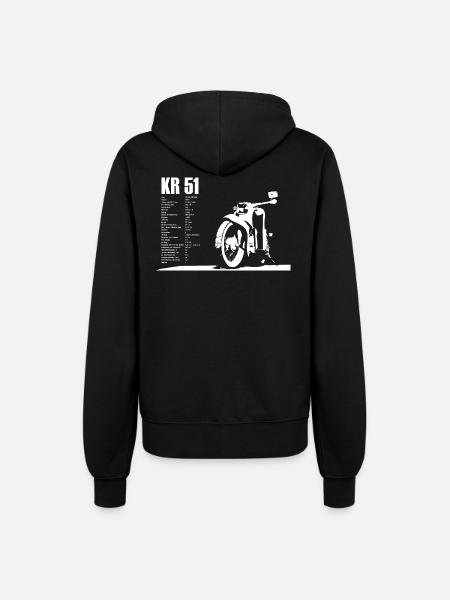 Simson Schwalbe Kr-51 - Frauen Kapuzenjacke - Schwarz