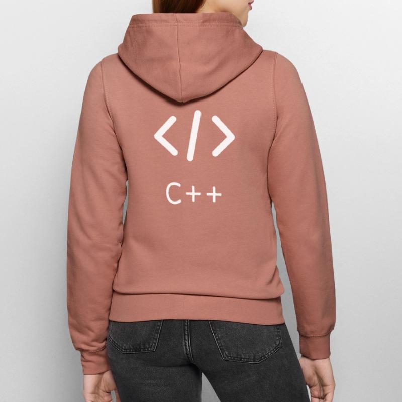 C++ Programmiersprache Programmierer programmieren Frauen Kapuzenjacke