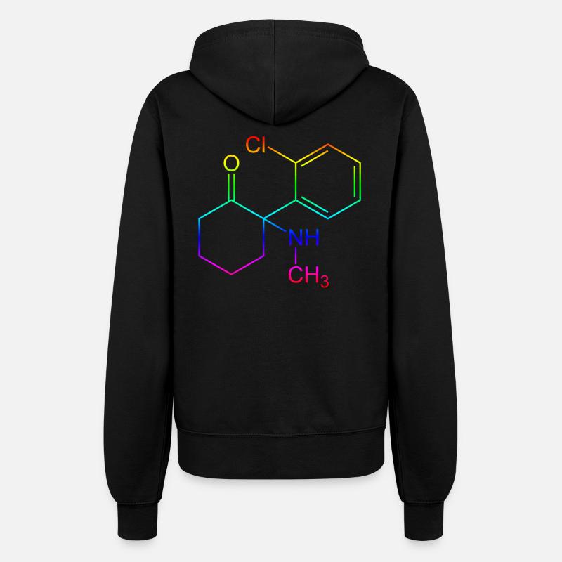 Formule structurelle de kétamine - Veste à capuche Femme - noir
