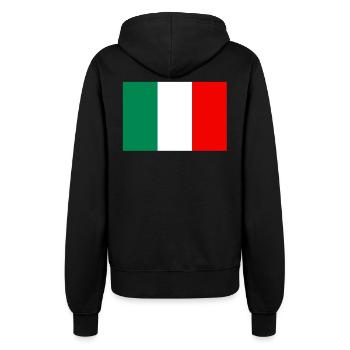 drapeau_italie - Veste à capuche Femme - noir - Dos - Maraike (178cm)