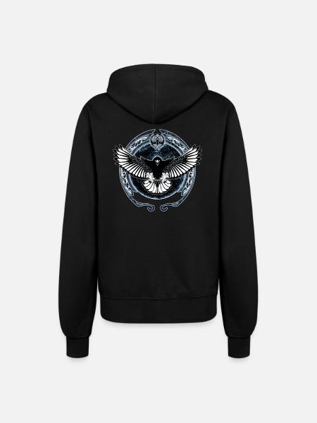 Keltischer Falke - Frauen Kapuzenjacke - Schwarz