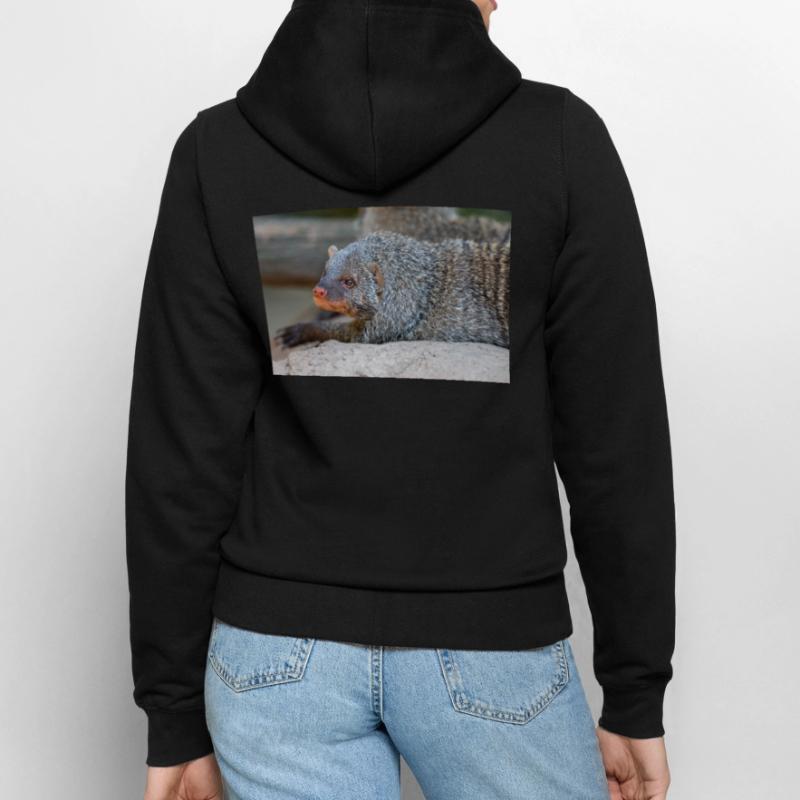 Gebänderte Manguste oder Zebramanguste Zebramanguste Frauen Kapuzenjacke