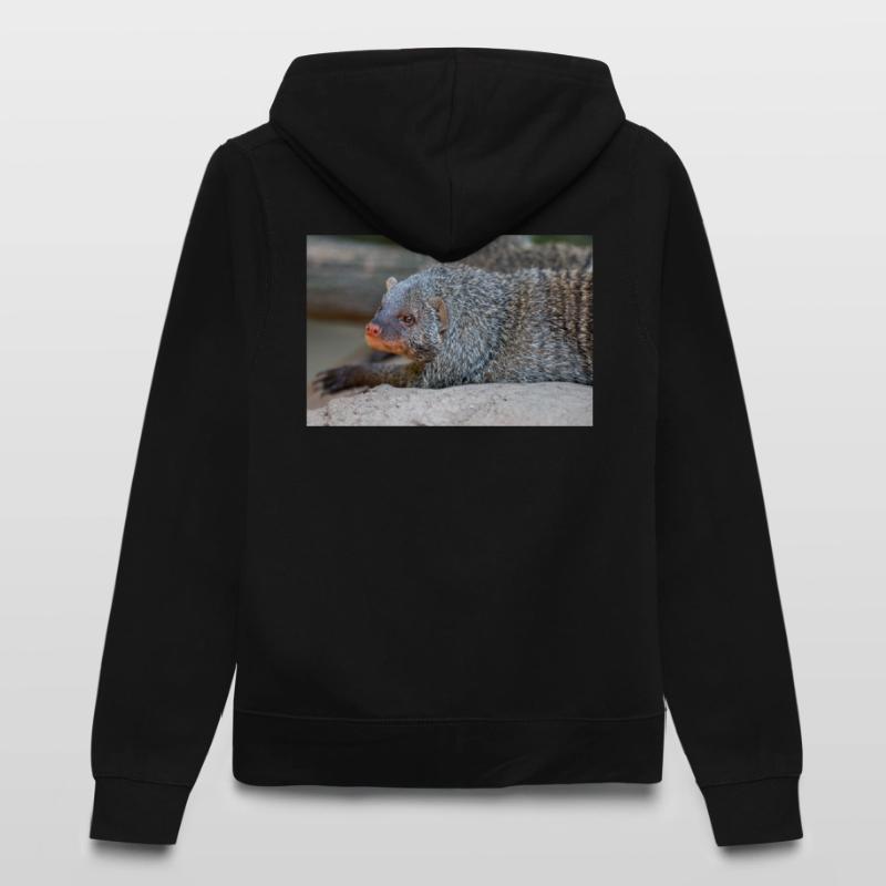 Gebänderte Manguste oder Zebramanguste Zebramanguste Frauen Kapuzenjacke