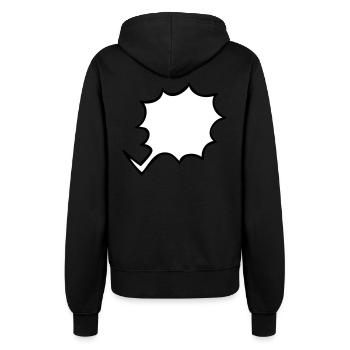 speech bubble - Women’s Hooded Jacket - black - Back - Maraike (178cm)