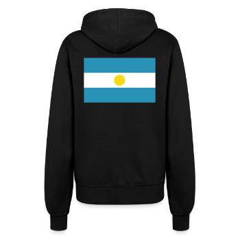 Drapeau national de l Argentine - Veste à capuche Femme - noir - Dos - Maraike (178cm)