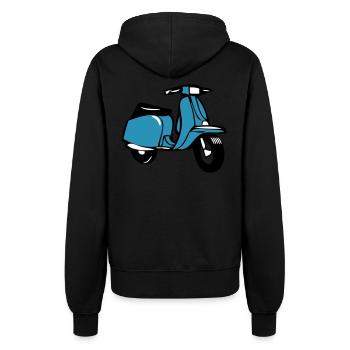 motorroller cool - Frauen Kapuzenjacke - Schwarz - Hinten - Maraike (178cm)
