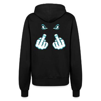 Doigt D'Honneur (Fuck Off / Fuck You) - Veste à capuche Femme - noir - Dos - Maraike (178cm)