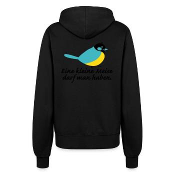 kleine Meise - Frauen Kapuzenjacke - Schwarz - Hinten - Maraike (178cm)