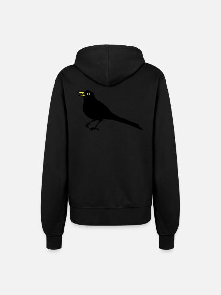 Amsel - Frauen Kapuzenjacke - Schwarz