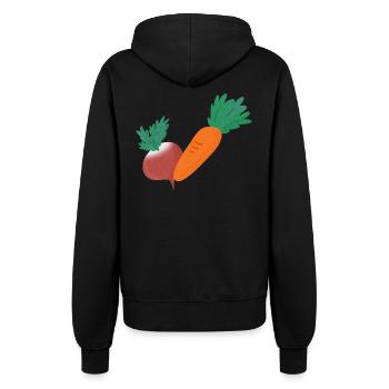 Radish & Carrot - Women’s Hooded Jacket - black - Back - Maraike (178cm)